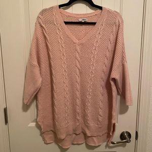 Baby pink oversized sweater